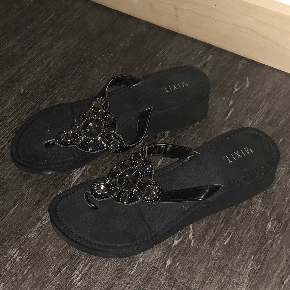 Sandals with beautiful beading!